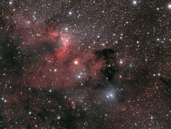 Cave nebula in LRGB